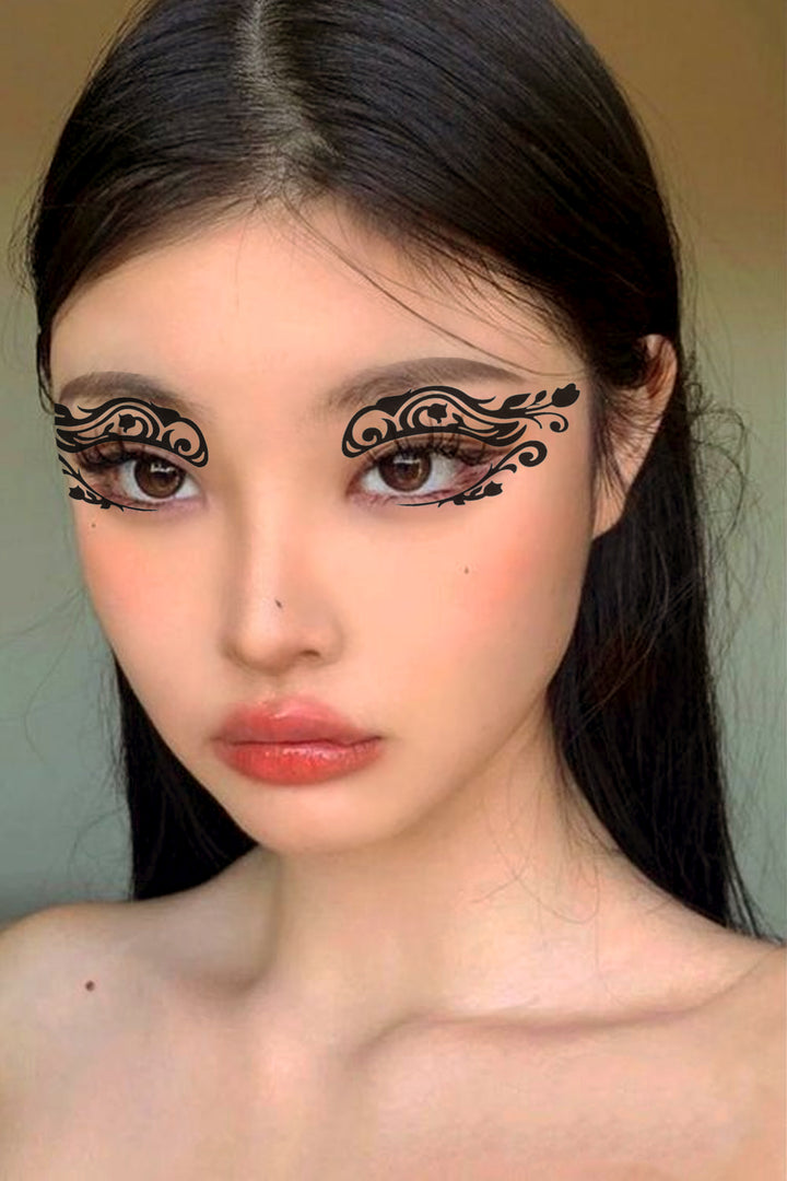 Edgy Eyeliner Semi Permanent Temporary Tattoo Pack, Available in Different Designs (48 Hour Dispatch)