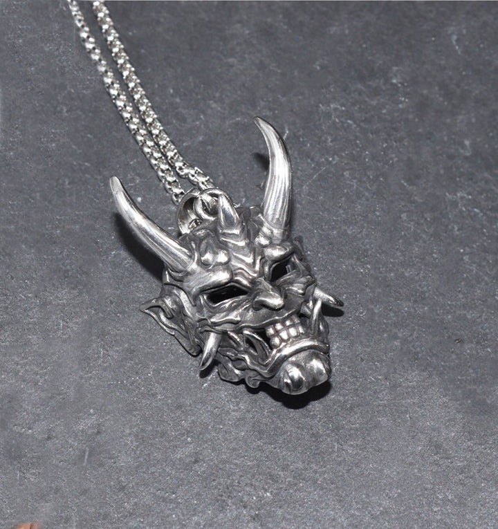 Silver Skull Pendant Chunky Chain Necklace (48 Hour Dispatch)