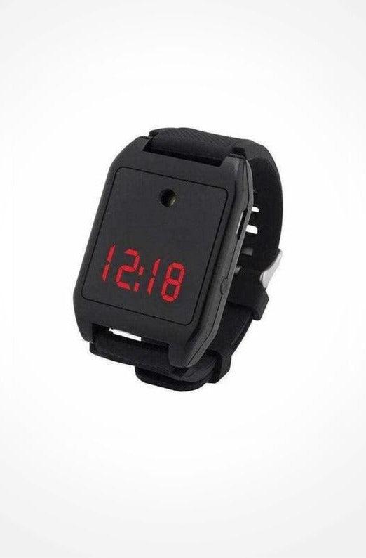 Personal Self-Defense Panic Watch Alarm (125 DB), easily activated with loud piercing sound (+ flashing LED light). Rechargeable. - Hayati London