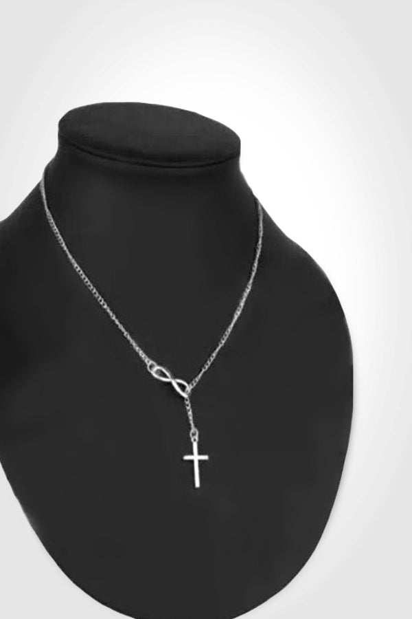 Stunning Cross, Infinity Necklace - Hayati London