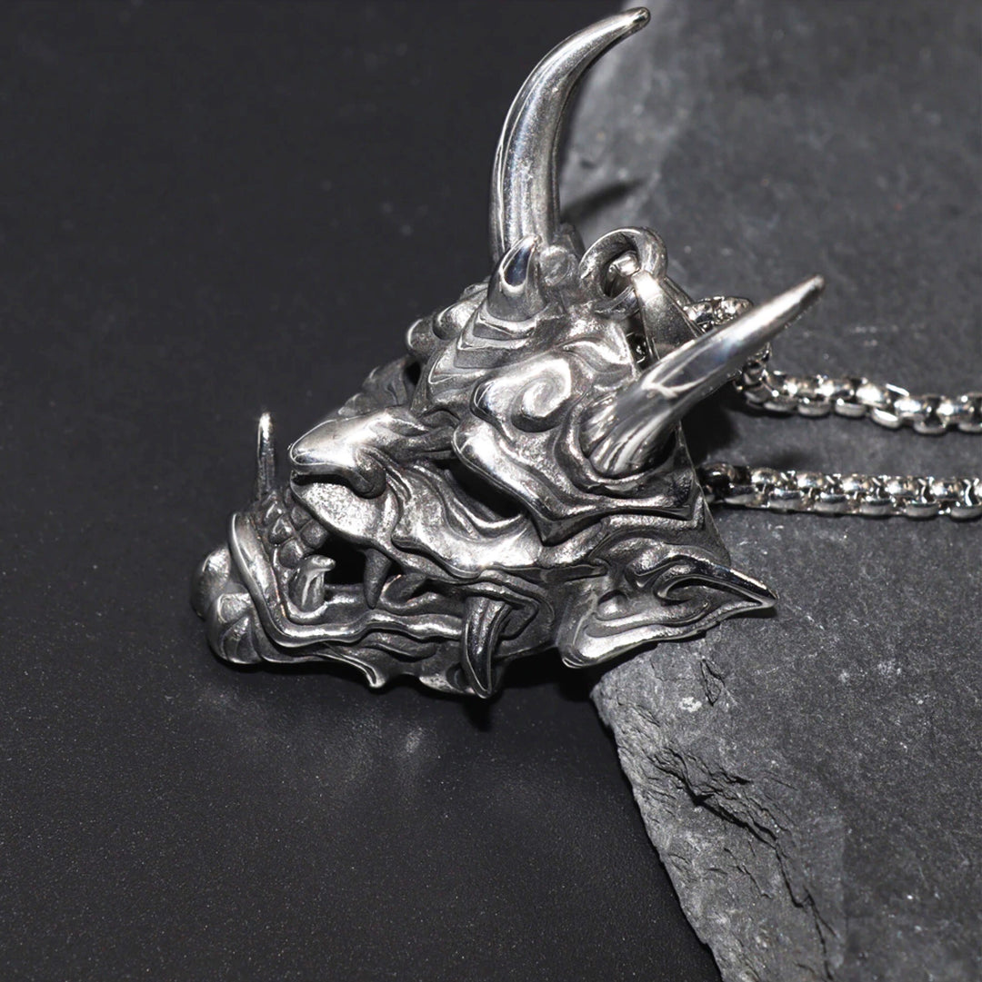 Silver Skull Pendant Chunky Chain Necklace (48 Hour Dispatch)