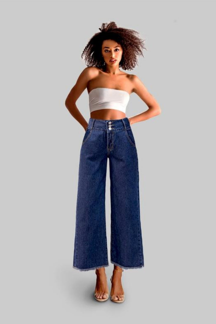 Flared Up Vintage Wide Leg Jeans - Hayati London