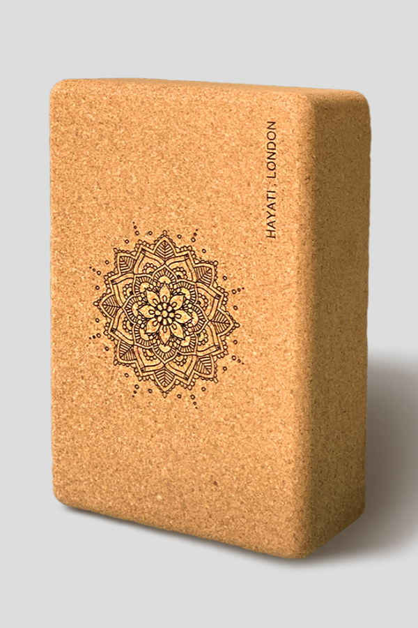 Natural Cork Yoga Block - Hayati London