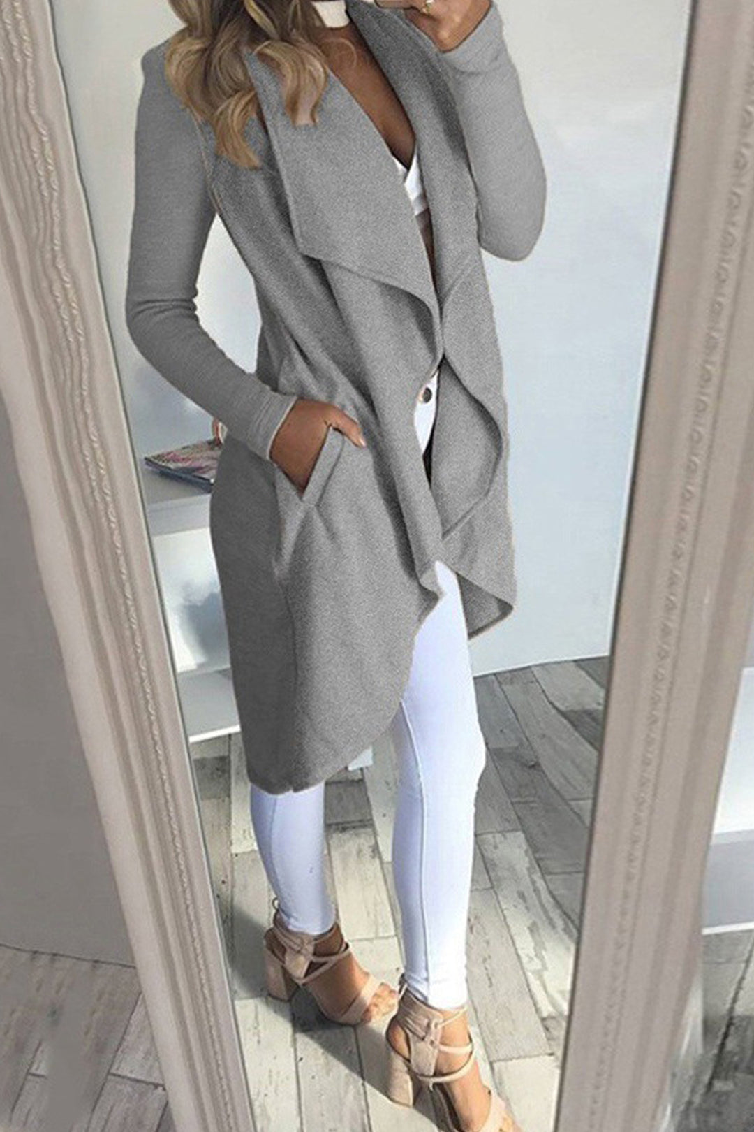 Oversized Open Front Trench Coat, Available in 4 Colors