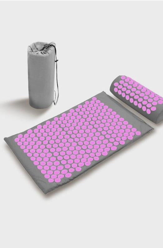 Acupressure Mat, Massage, Relaxation Mat. Mat, Pillow plus Carry Case - Hayati London