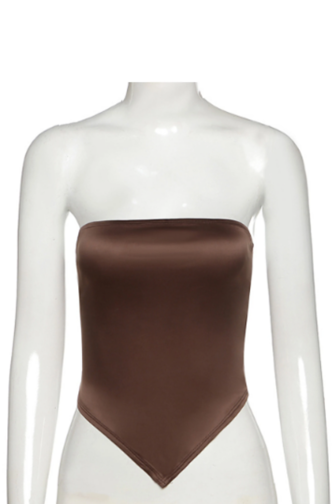 Sleeveless Satin Scarf Top, Bandana Bandeau Crop Top, Multiway Tie Back Top, Available in Brown, Black & White