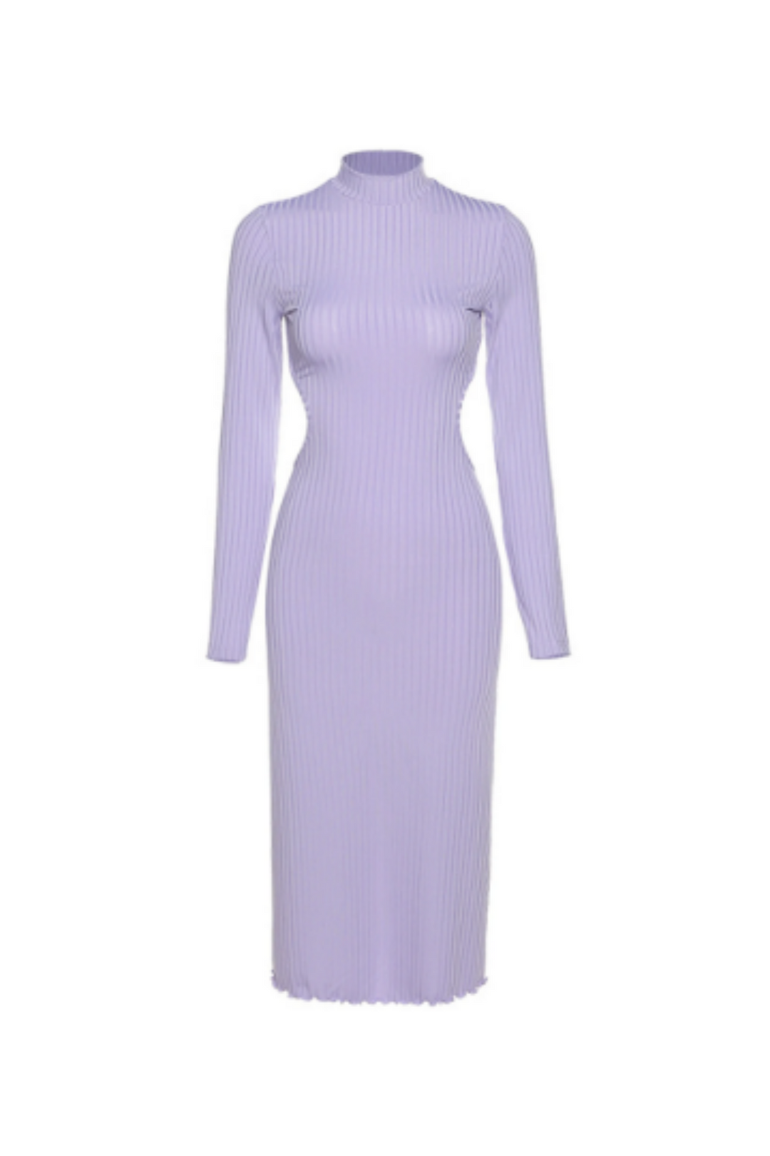 Backless Ribbed Knit Cut Out Maxi Dress, Sweater Bodycon Maxi Long Sleeve Dress, Available in Purple & Black