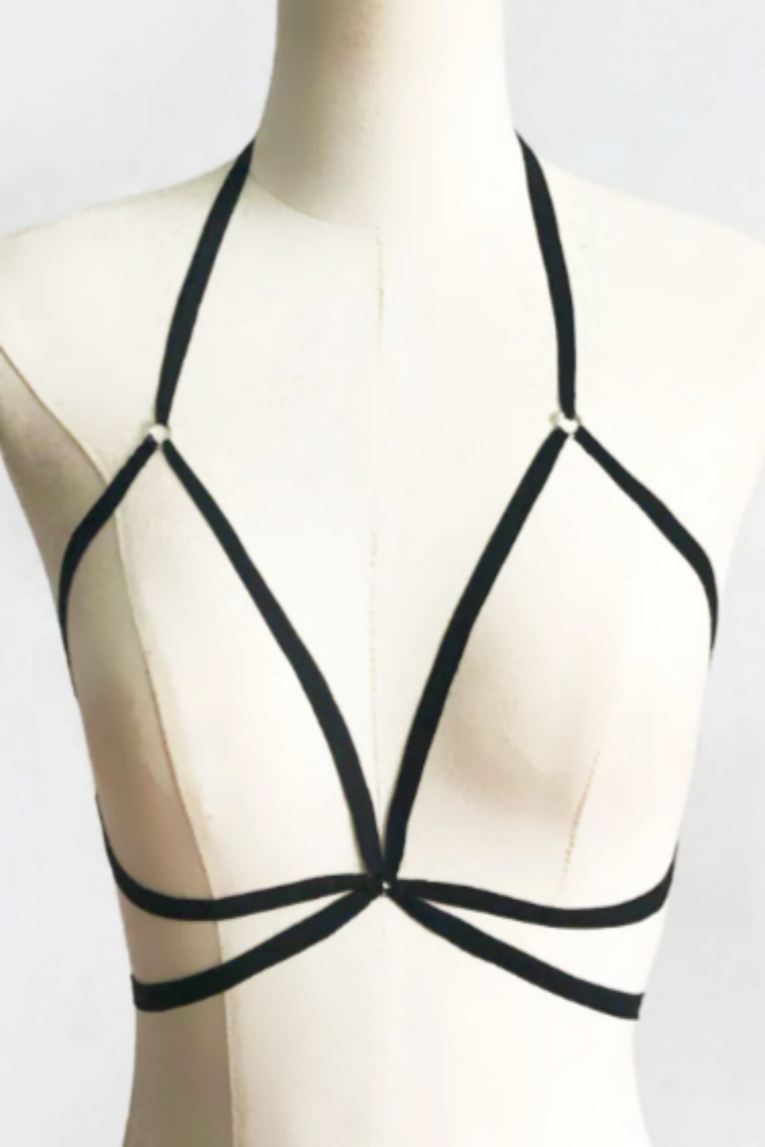 Body Harness Bralette, Crop Top, Halter-Neck Strap Bandage Top, Cut-Out Bra (48 Hour Dispatch)