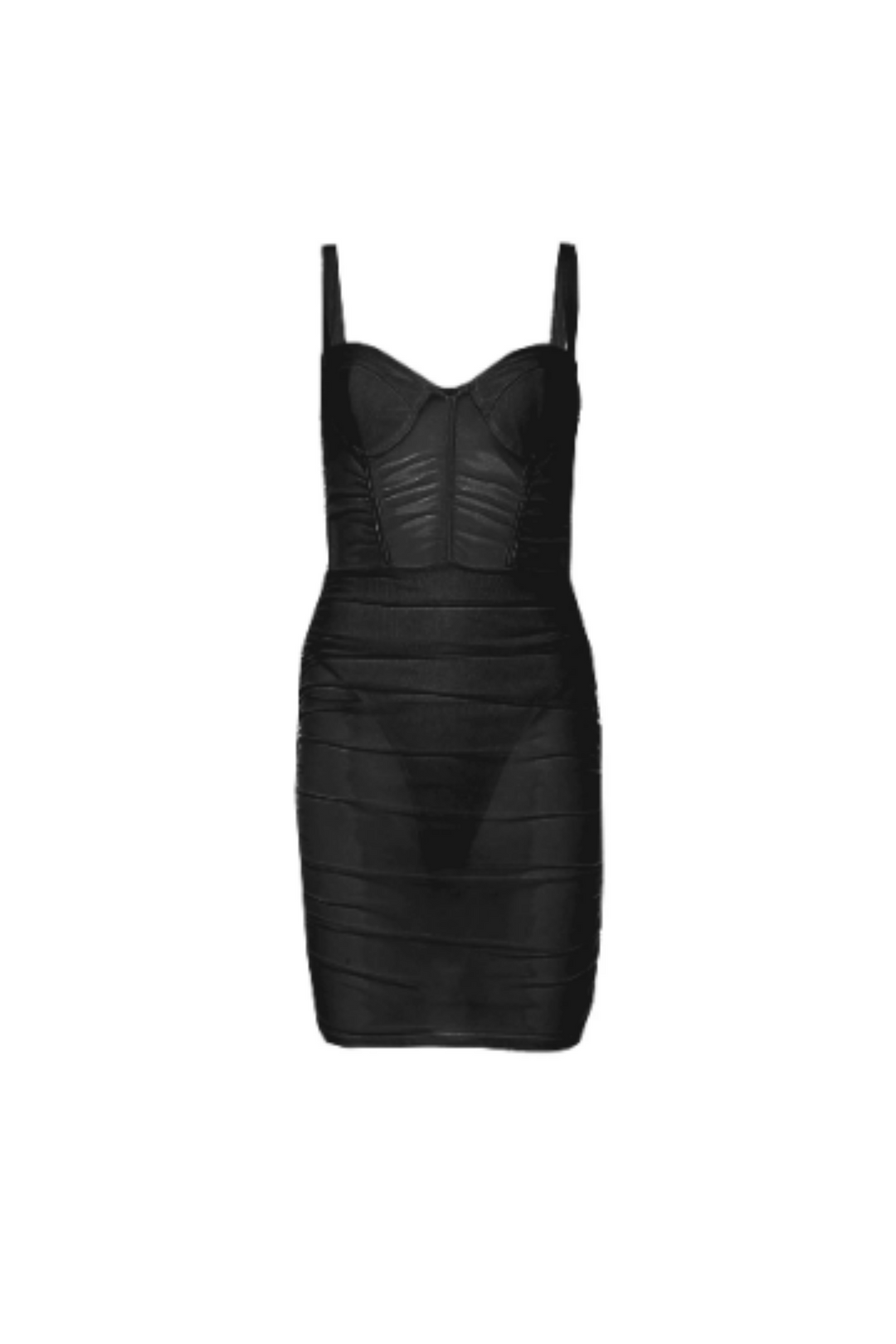 Push Up Padded Corset Mesh Bodycon Mini Dress, Boned Wired Corset, Sheer Mesh Dress, Available in Black & White