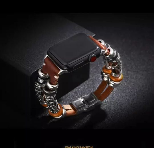 Multi-layer Leather Bracelet Charm for Men Women Intelligent Memorable Wristband Friendship Travel Gift Present for Friend Hippy Retro Boho