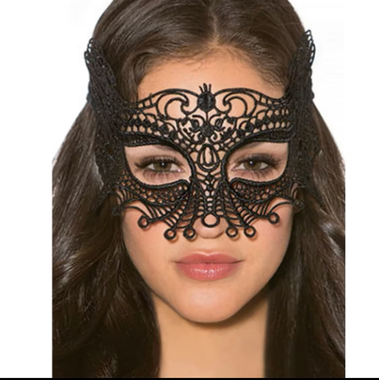 Black Enchanting Lace Eye Mask Hollow Out Masquerade Mask Cosplay Play Hen Night Party Theatre Film Actor Actress