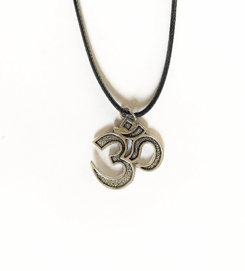 Om Pendant Necklace, Silver Finish, Perfect Gift