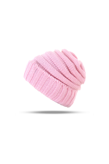 Pastel Knitted Beanie, Knit Wool Look Beanie Hat, Women's Winter Hat, Available in Pink, Blue, Caramel, Cream & Black