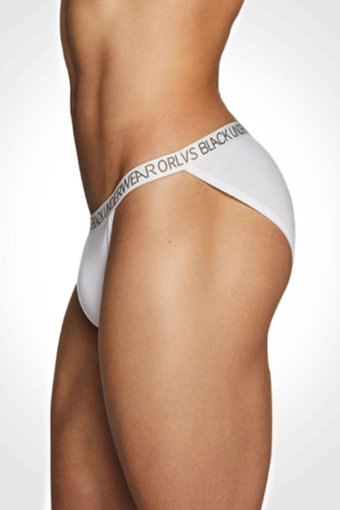 Mens Underwear Briefs, Elastic Waistband with Lettering, Stretchy Soft Material Available in Black, White and Pink