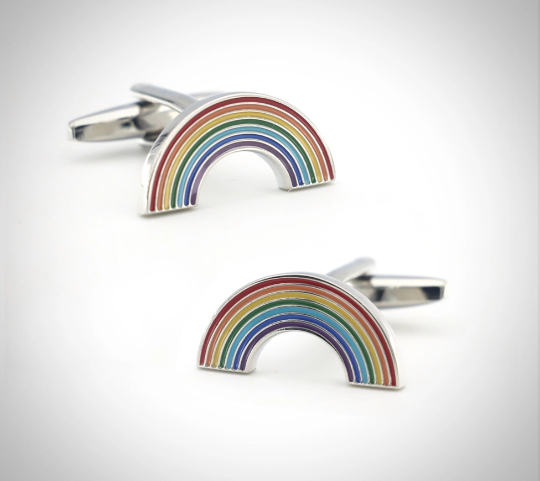 Stunning Cufflinks, Silver finish, Perfect Gift