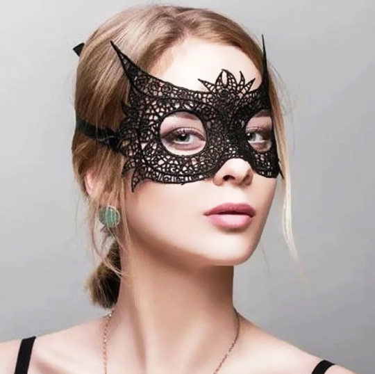 Black Lace Eye Mask, Masquerade Mask, Cosplay Play, Hen Night Party, Theatre, Dress Up, Fancy Dress Mask