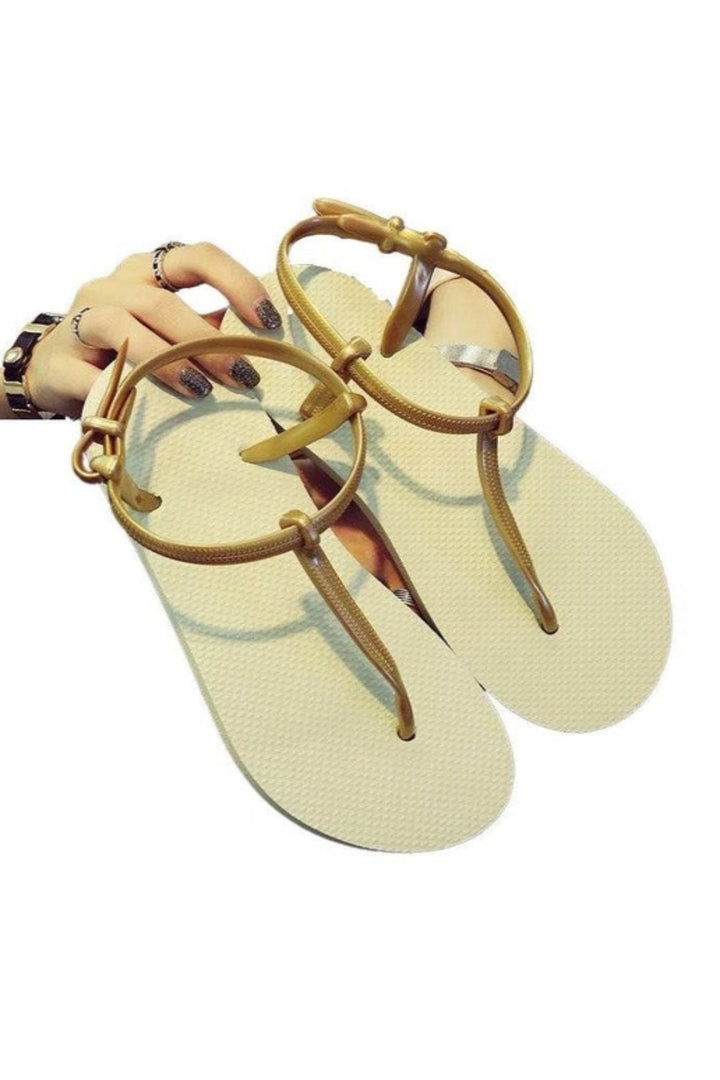 Flip-flop, Sandals, Stretch Strap. Comfortable, lightweight.  Comfortable Summer Holidays Beach Pool Shower Sandals. - Hayati London