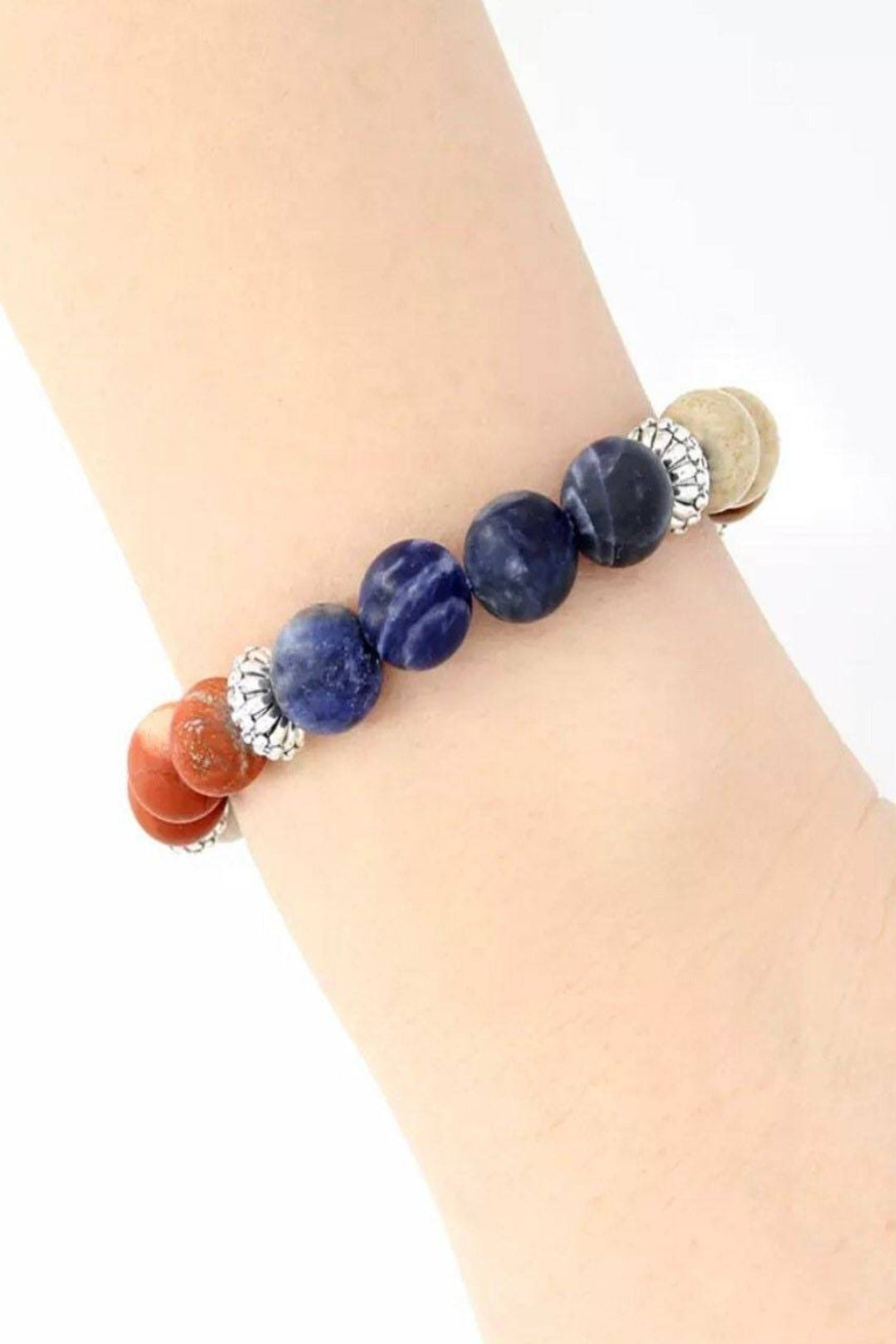 Natural Stone Bead Bracelet, Unisex, Adjustable Chakra Bracelet, Perfect Gift - Hayati London