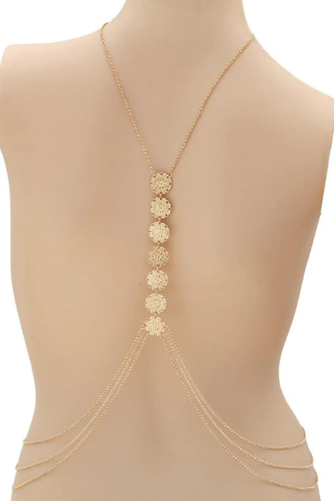 Body Chain, Jewelry Waist Chain, Harness Necklace, Belly Body Chain. Gold and Silver finish. Gift idea  (48 Hour Dispatch)