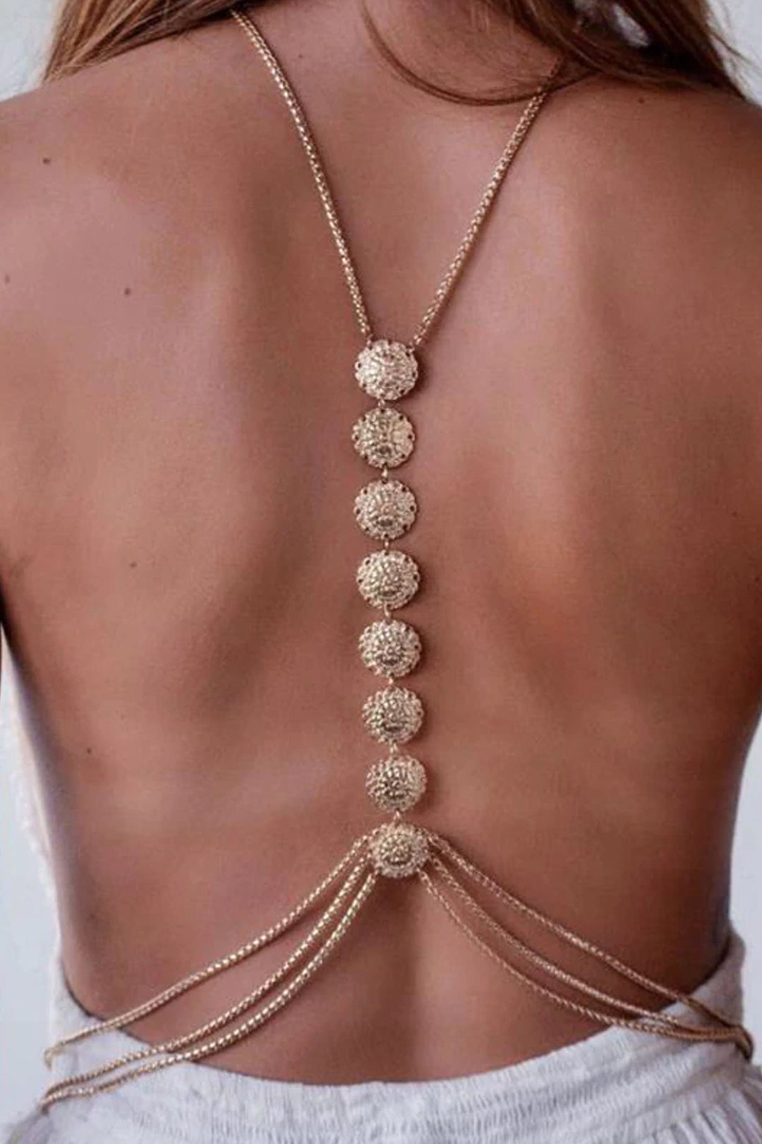 Body Chain, Jewelry Waist Chain, Harness Necklace, Belly Body Chain. Gold and Silver finish. Gift idea  (48 Hour Dispatch)