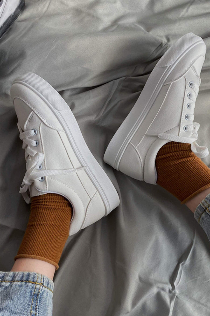 Ox White Sneakers, Lace Up Shoes, Chunky Trainers