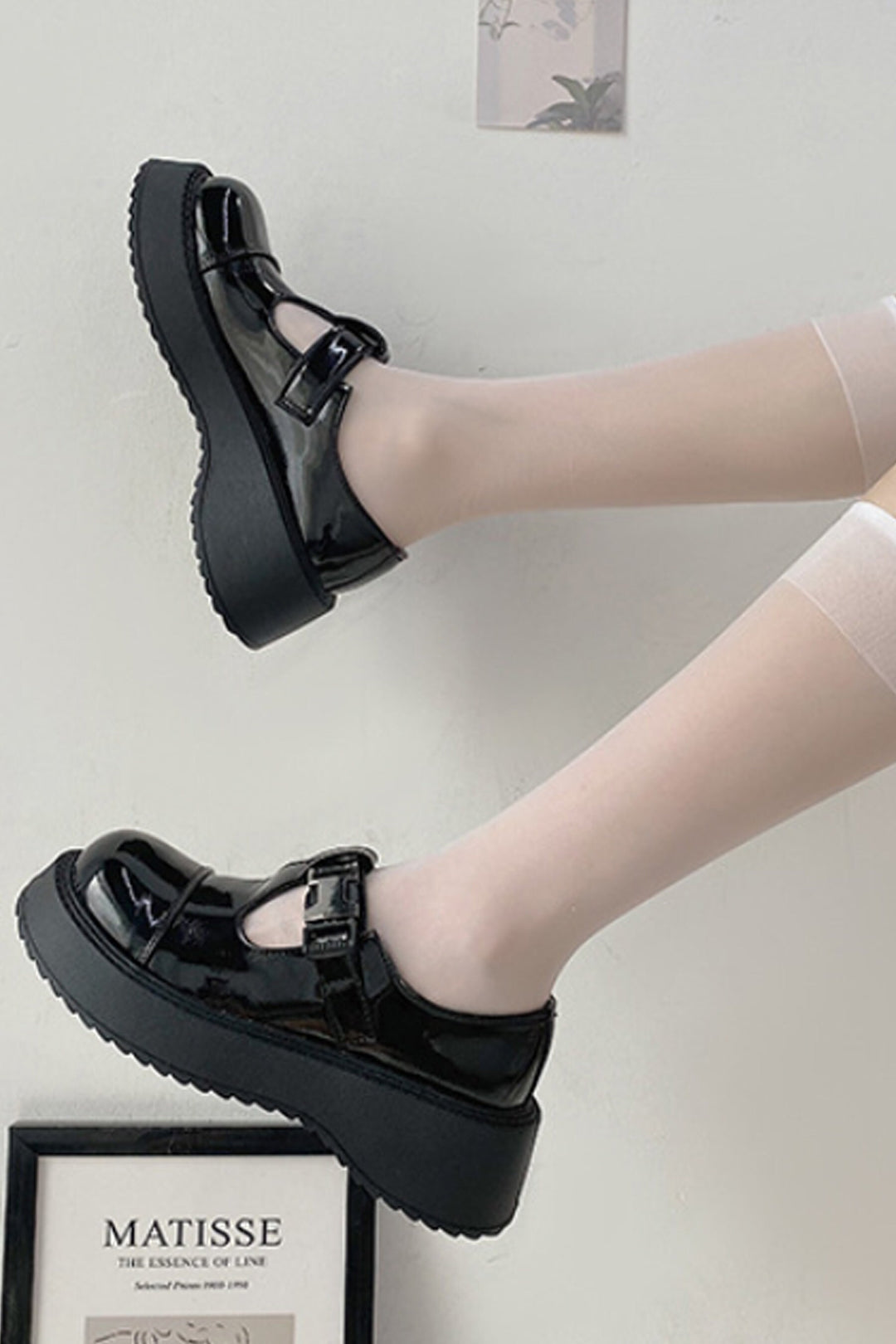 Mary Janes, Chunky Platform Shoes, Patent Black Shoes, Buckle Up Shoes, Edgy Alternative Grunge Shoes