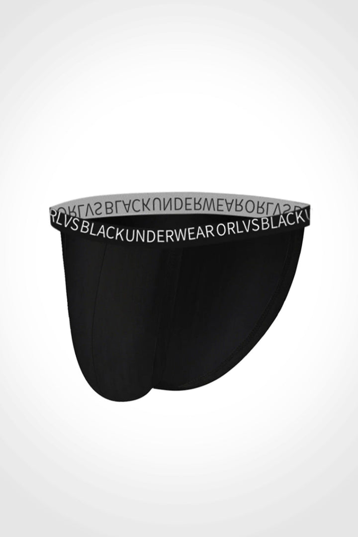 Mens Underwear Briefs, Elastic Waistband with Lettering, Stretchy Soft Material Available in Black, White and Pink