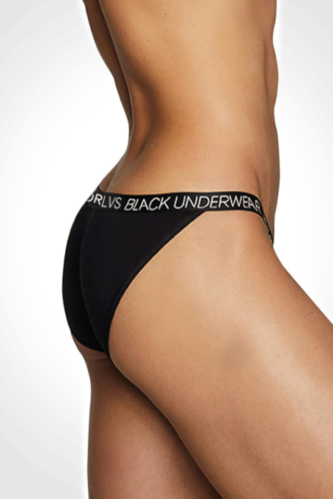 Mens Underwear Briefs, Elastic Waistband with Lettering, Stretchy Soft Material Available in Black, White and Pink