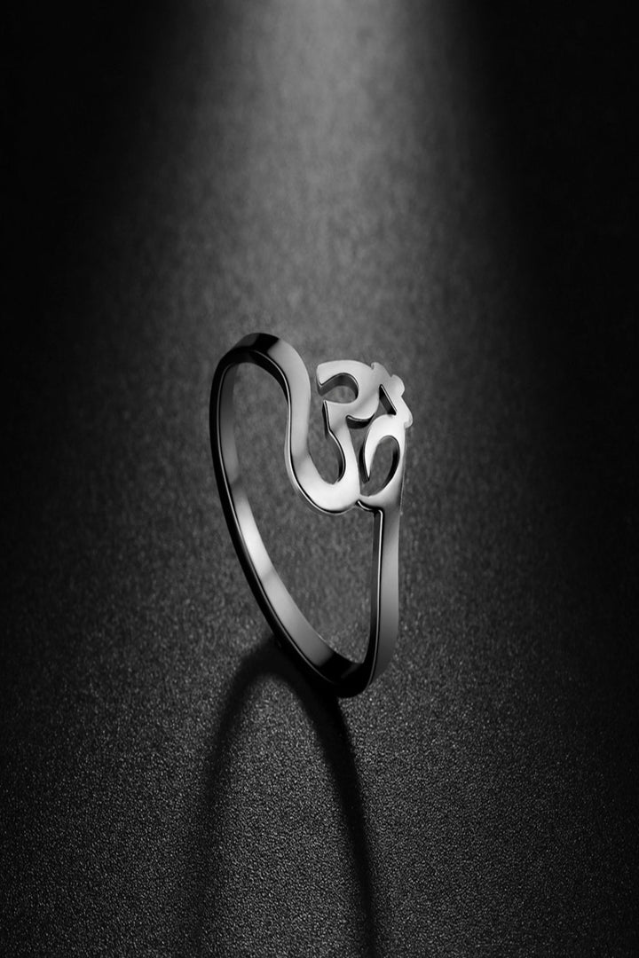 OM Ring, Gold, Rose Gold or Silver finish, Perfect Gift