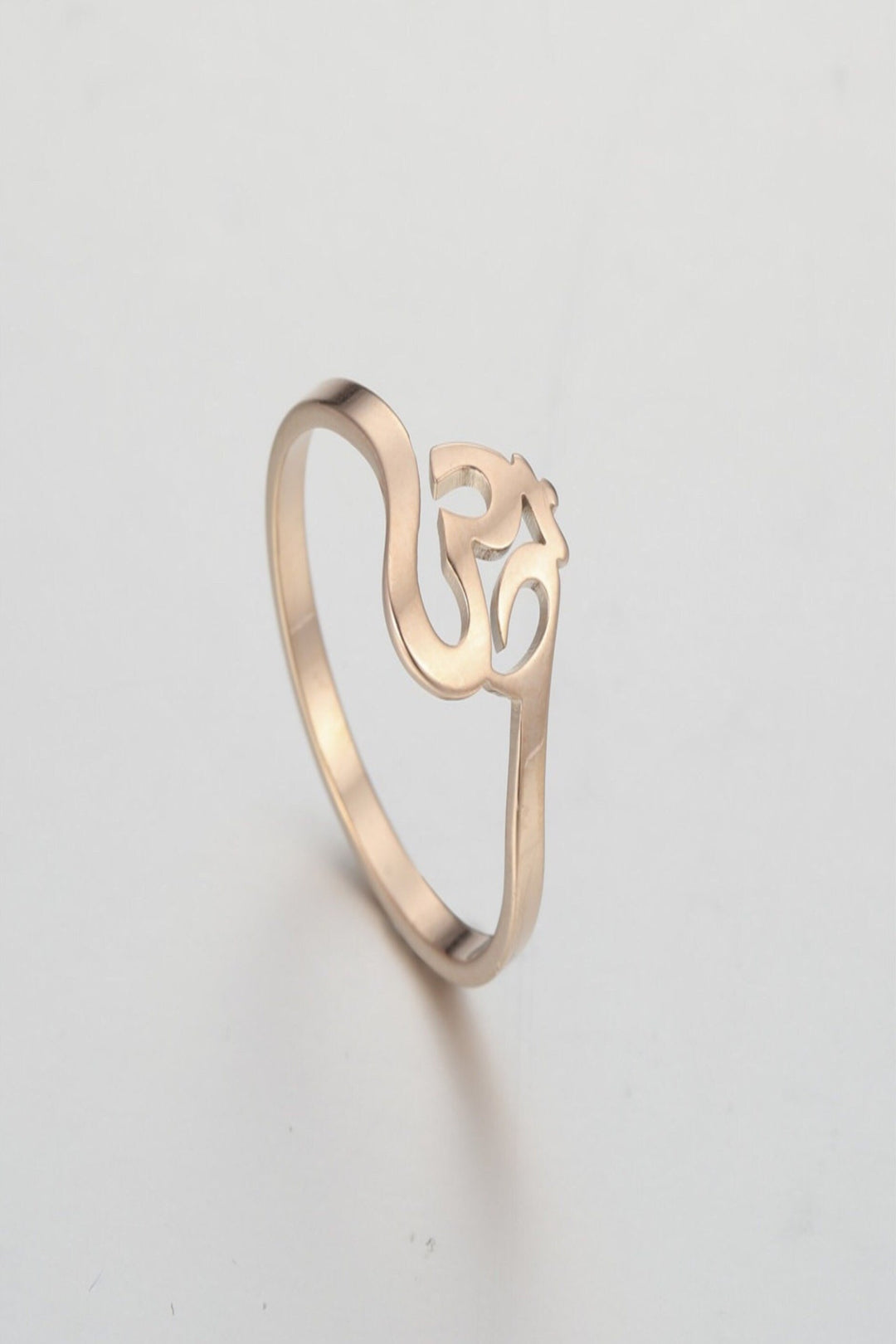 OM Ring, Gold, Rose Gold or Silver finish, Perfect Gift