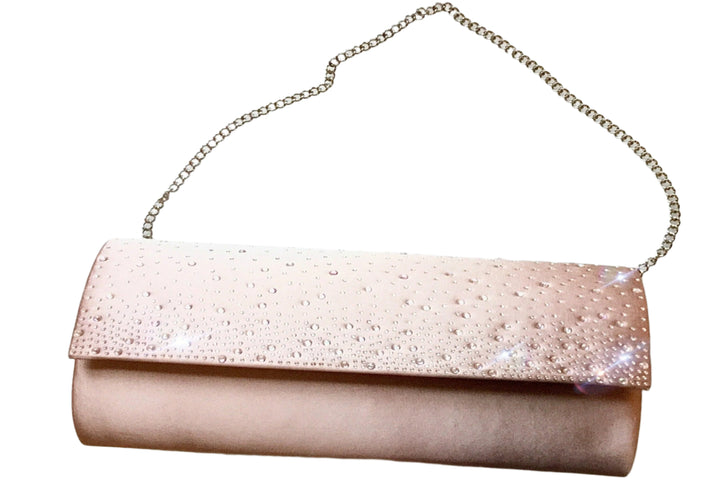 Rectangular Chunky Chain Strap Clutch Purse, Available in 3 Designs