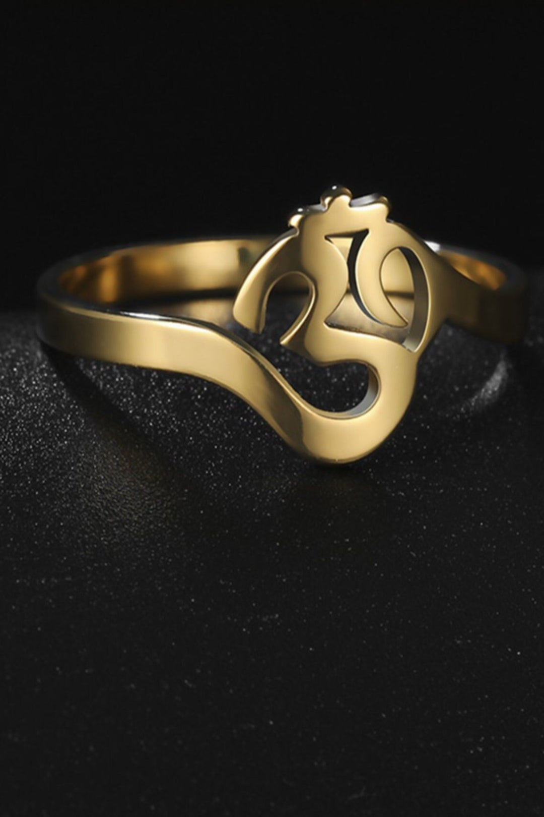 OM Ring, Gold, Rose Gold or Silver finish, Perfect Gift