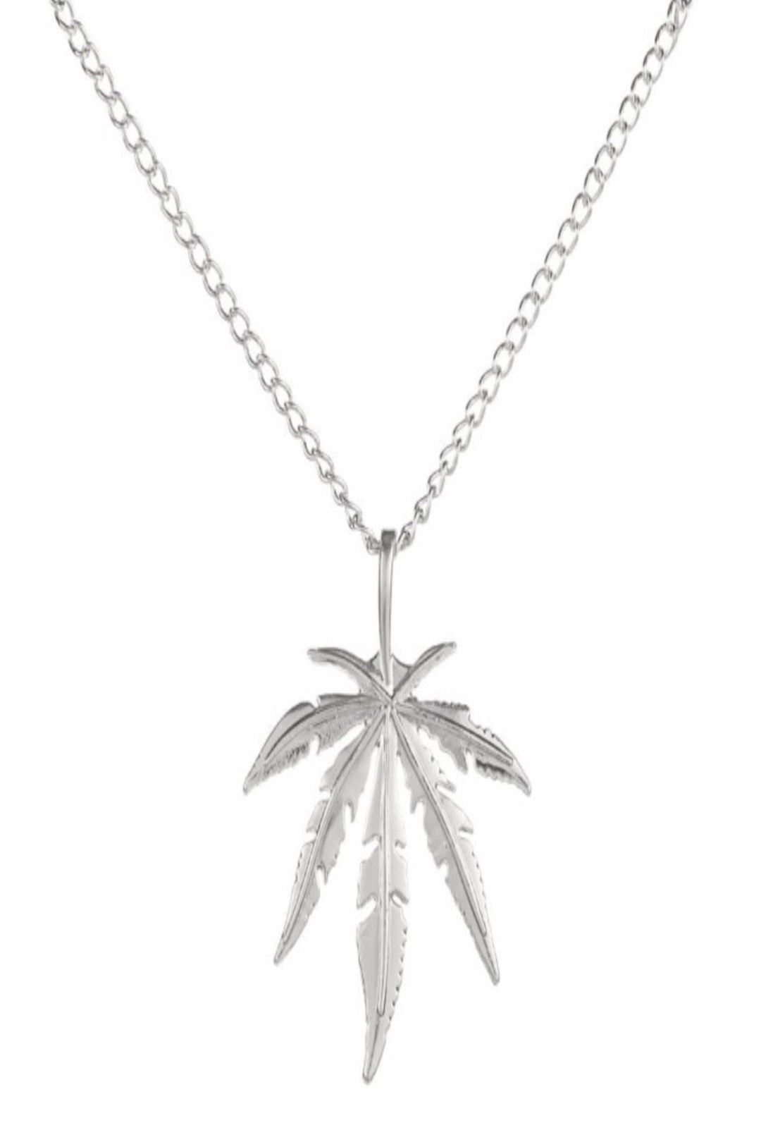 Leaf Pendant Necklace, Silver or Gold Finish (48 Hour Dispatch)