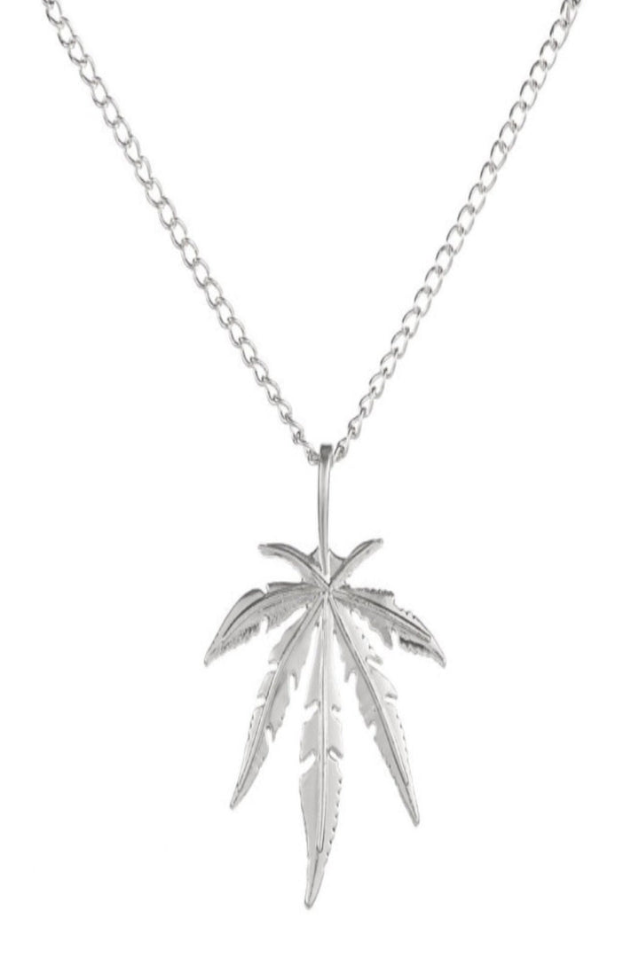 Leaf Pendant Necklace, Silver or Gold Finish (48 Hour Dispatch)