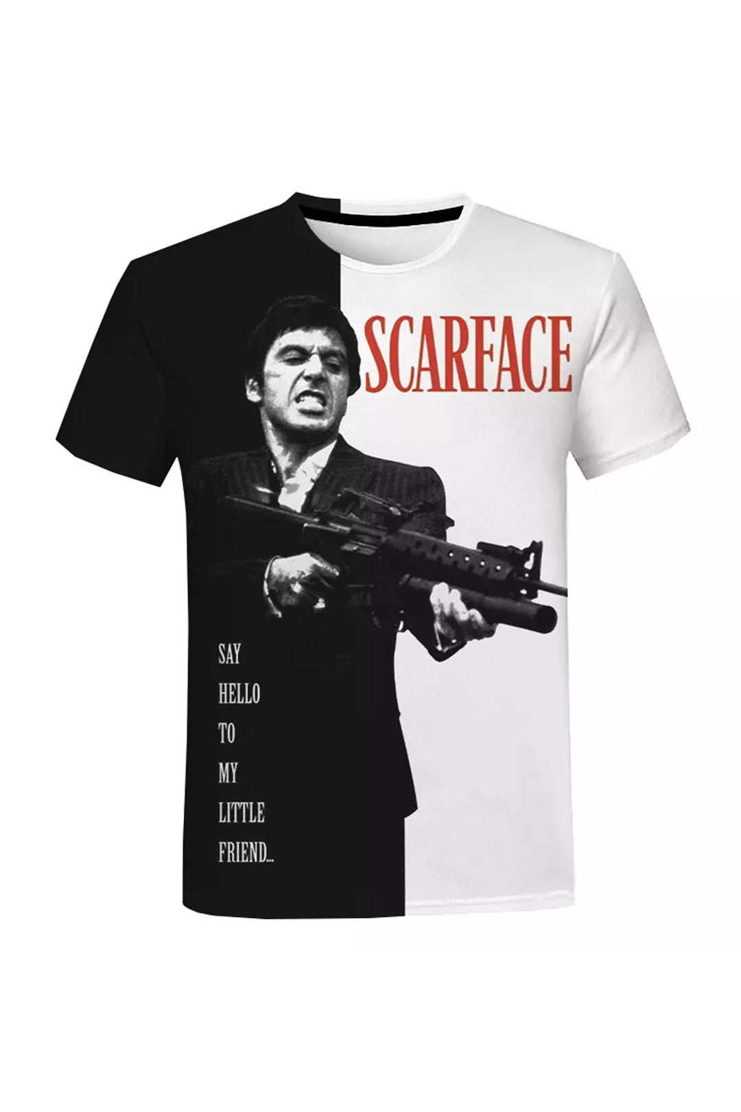 Scarface Graphic Oversized Tee, Authentic Scarface Tony Montana Print Oversized Graphic Tee Shirt, 90s Skater Streetwear Style