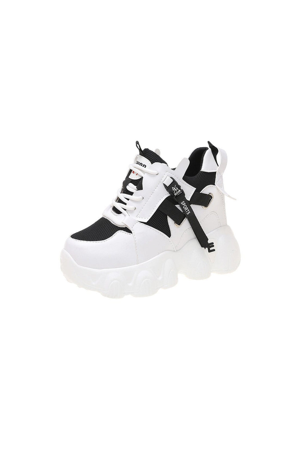 Minimalistic Platform Textured Chunky Bubble Trainers, Lace Up Front Detailing Sneakers, Women's Sneakers, Available in Two Designs