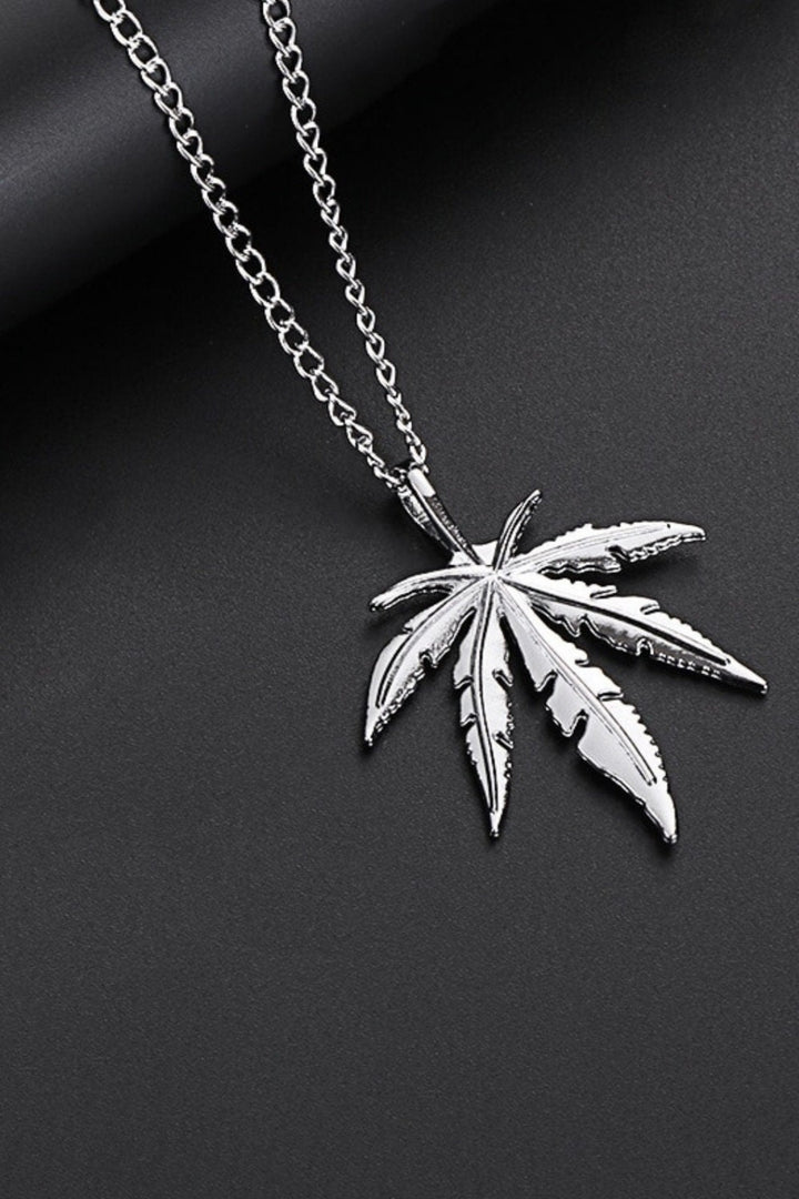 Leaf Pendant Necklace, Silver or Gold Finish (48 Hour Dispatch)