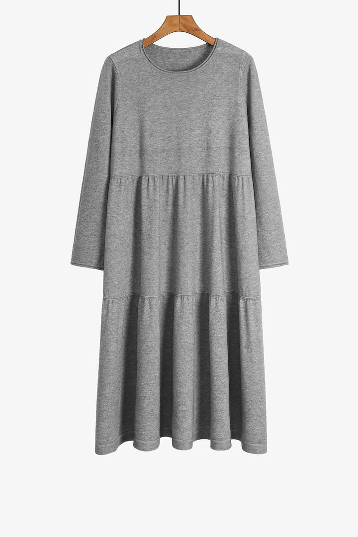 Oversized Baggy Smock Dress, Long Sleeve Tee Shirt Dress, Available in Grey, Black, Brown & Dusty Pink