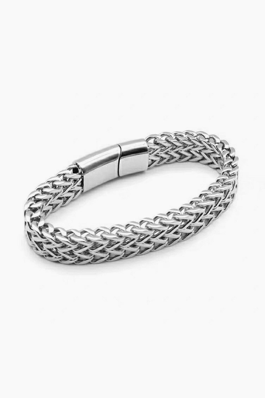 Chain Link Bracelet, Men's Unisex Wrist Bracelets, Silver Steel Chunky Thick Chain Bracelet (48 Hour Dispatch)