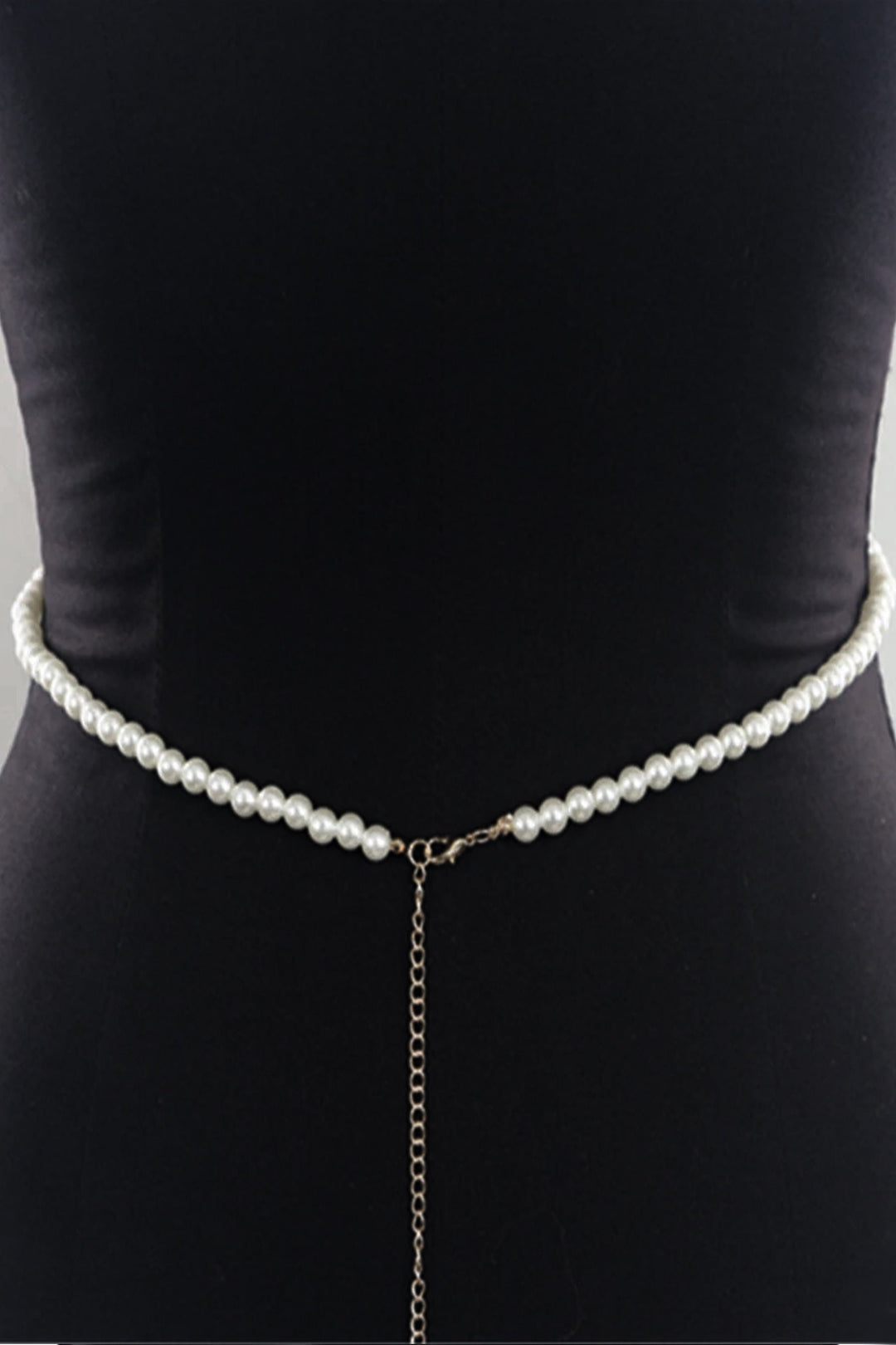 Y2K Silver Faux Pearl & Crystal Rhinestone Bra Body Chain Harness, Rave Jewelry Festival Bikini Necklace Body Chain  (48 Hour Dispatch)