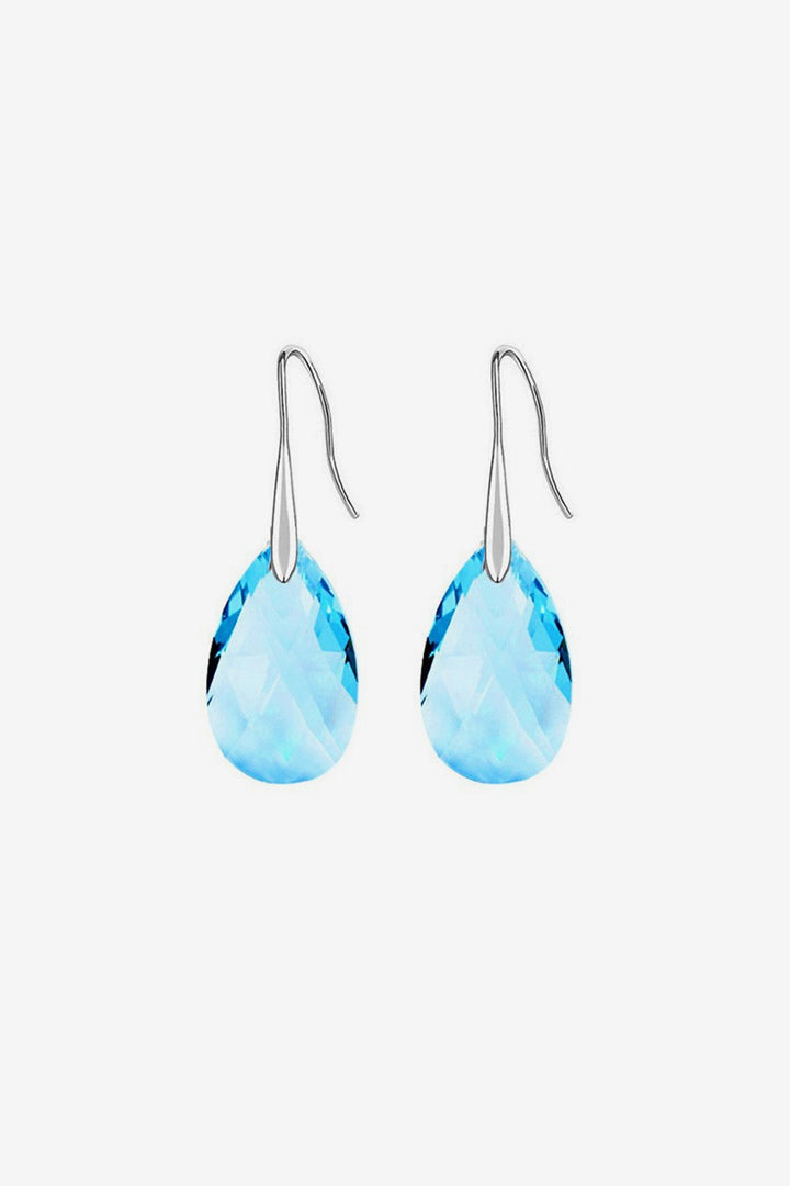 Teardrop Pear Shaped Crystal Rhinestone Drop Dangle Earrings, Chunky Charm Drop Earrings (48 Hour Dispatch)