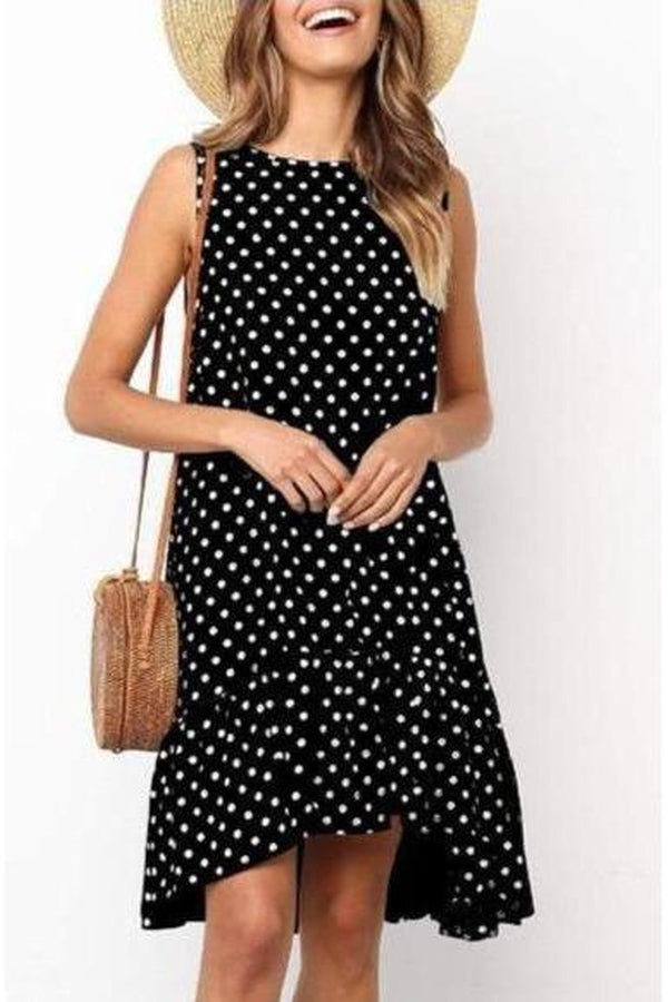 Walking On Sunshine Polka Dot Tent Dress - Hayati London