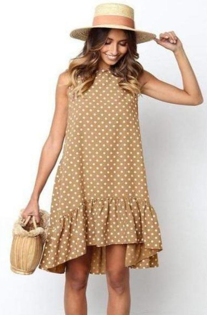 Walking On Sunshine Polka Dot Tent Dress - Hayati London