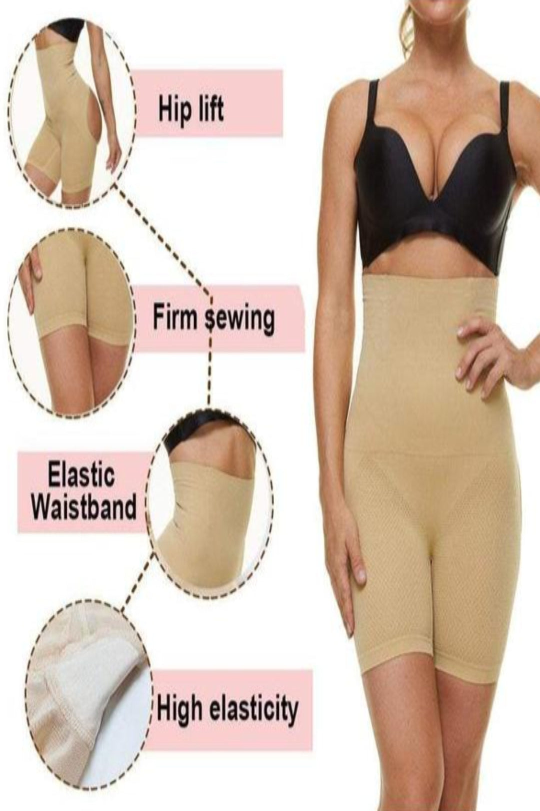 Women Tummy Control Sliming Shapewear Butt Lifter Waist Cincher